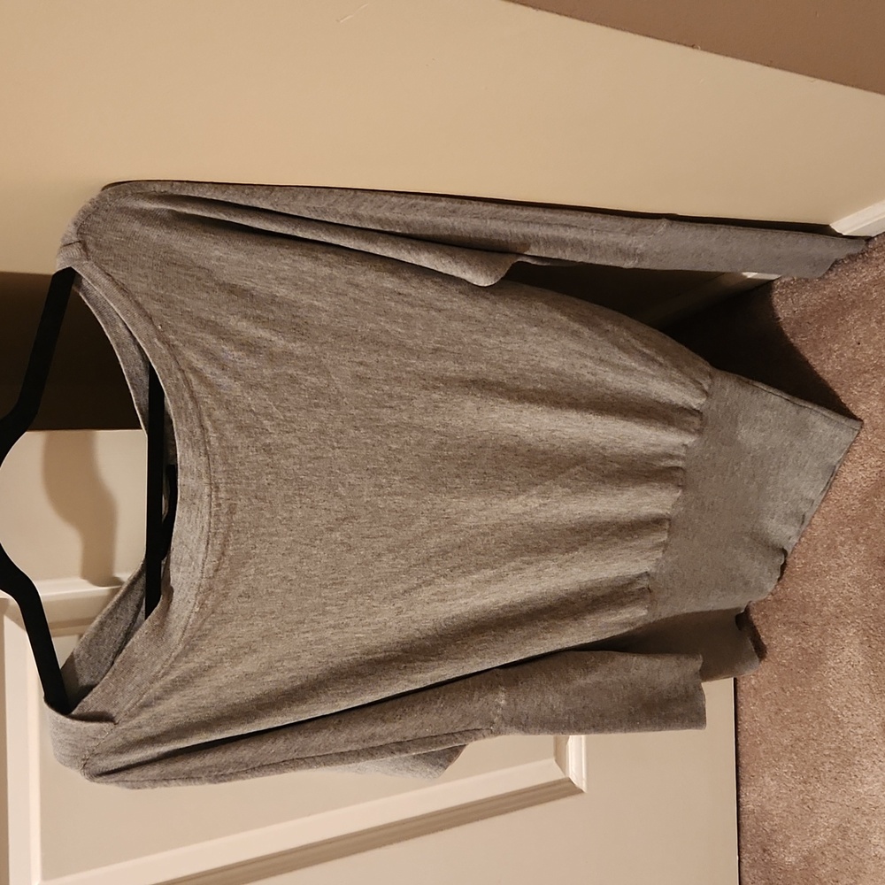 Grey off the shoulder sweater, size XS
